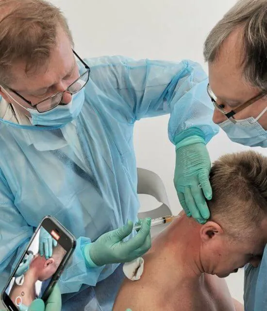 Wstrzyknięcie osocza pacjentowi